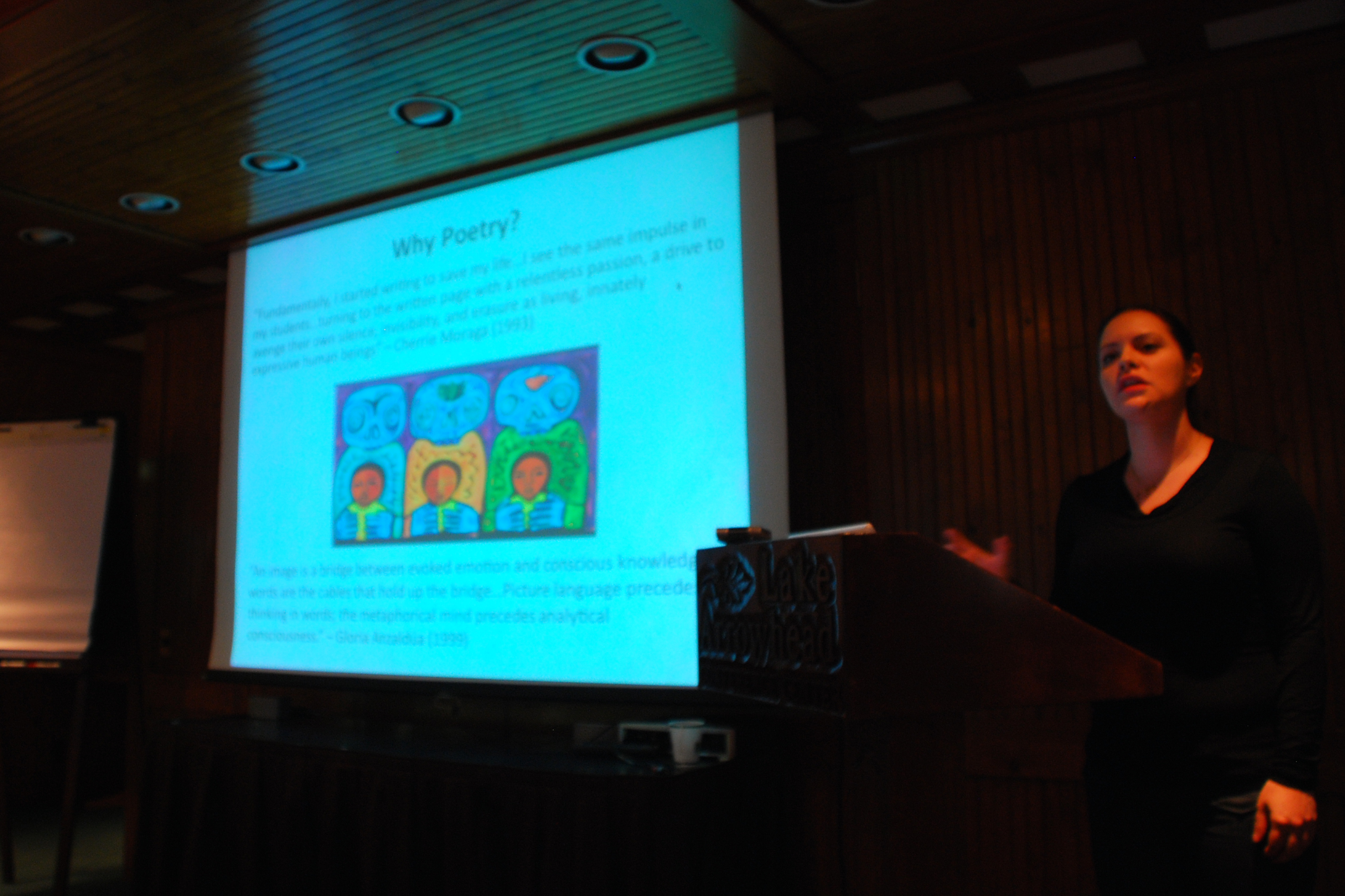 New fellow Denise Pacheco presenting